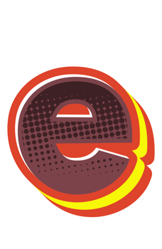 Comic Halftone Alphabet Letter and Number png