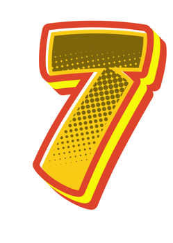 Comic Halftone Alphabet Letter and Number png