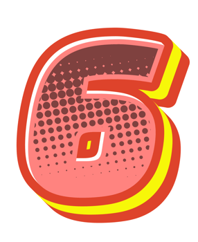 Comic Halftone Alphabet Letter and Number png