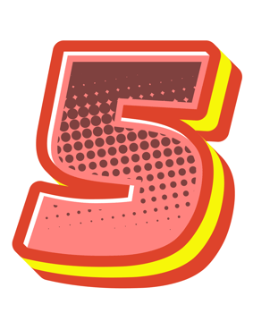 Comic Halftone Alphabet Letter and Number png