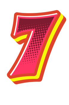 Comic Halftone Alphabet Letter and Number png