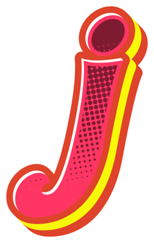 Comic Halftone Alphabet Letter and Number png