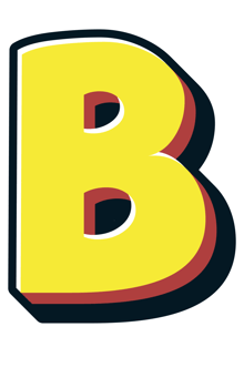 Comic Halftone Alphabet Letter and Number png