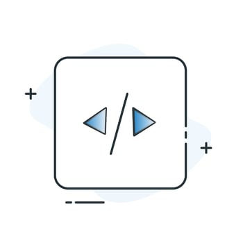 Code Generation Icon Design vector