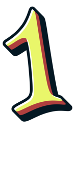 Comic Halftone Alphabet Letter and Number png