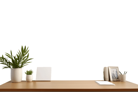 Office Desk on transparent background. png