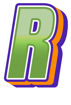 Comic Halftone Alphabet Letter and Number png