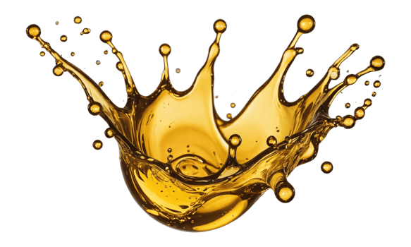 splashes of liquid oil cut out png