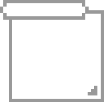 8bit retro game pixel speech bubble balloon icon sticker memo keyword planner text box banner png
