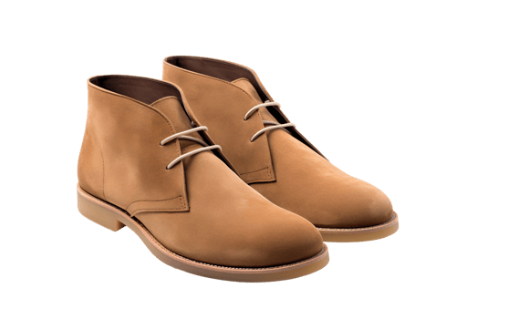 Stylish Suede Desert Boots On Transparent Background png