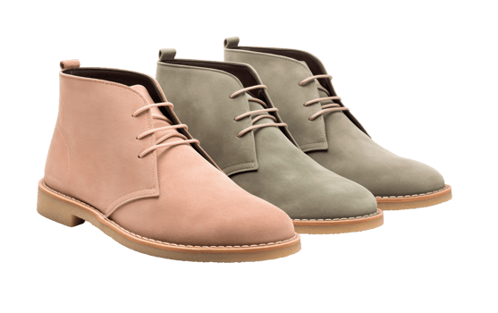 Suede Desert Boots On Transparent Background png