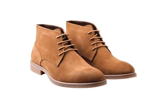 Stylish Neutral Chukka Boots On Transparent Background png
