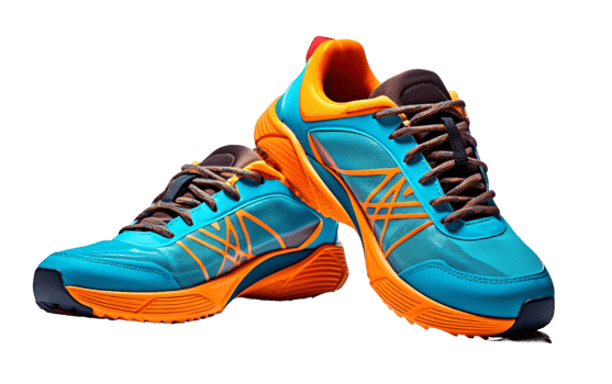 Athletic Cross-Training Shoes On Transparent Background png