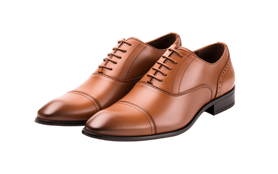 Classic Brown Oxford Shoes On Transparent Background png