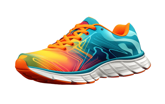 The Latest in Running Shoe Fashion On Transparent Background png