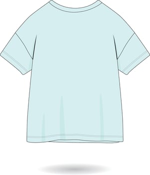 Beautiful shirt mockup cartoonish design vector