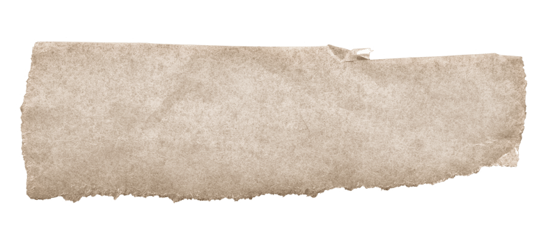 Brown Textured Torn Paper Edge. Ripped Craft Paper for Scrapbooking and Collages png