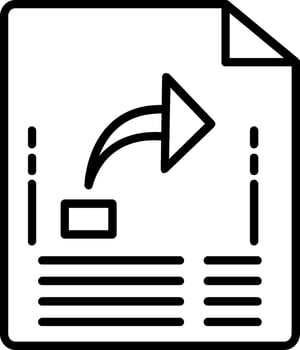 Forward Line Icon vector