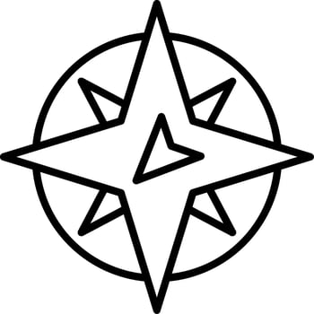 S West Line Icon vector