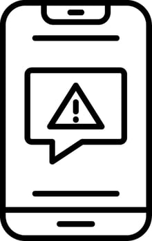 Alert Line Icon vector