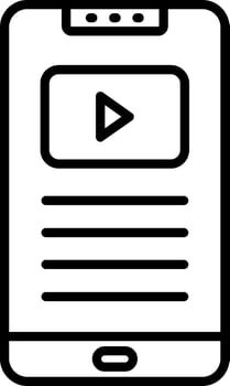 Phone Line Icon vector
