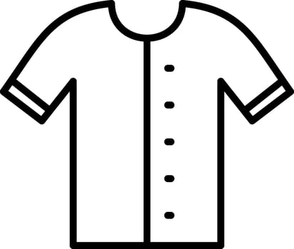 Shirt Line Icon Design vector