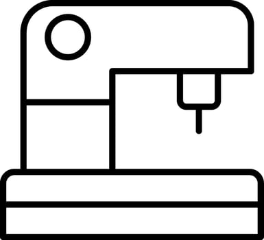 Sewing Machine Line Icon vector