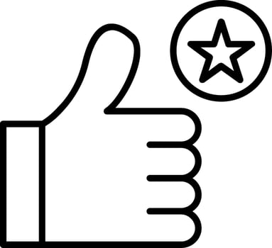 The Best Line Icon vector
