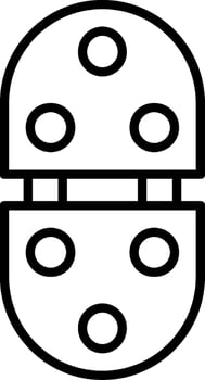 Hinge Line Icon vector