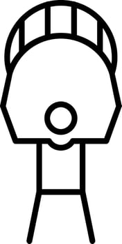 Skydiving Line Icon vector