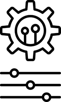 Settings Line Icon vector