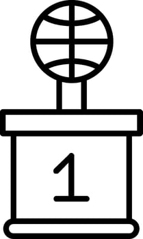 Basketball Line Icon vector