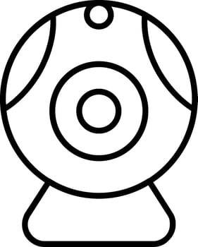 Web camera Line Icon Design vector