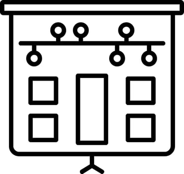 Storyboard Line Icon vector