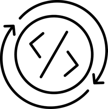 Development Line Icon vector