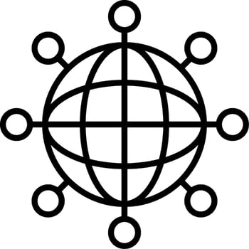 Internet Line Icon vector