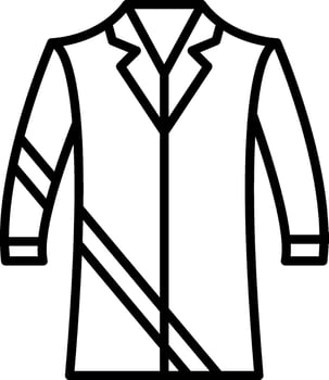 Coat Line Icon vector