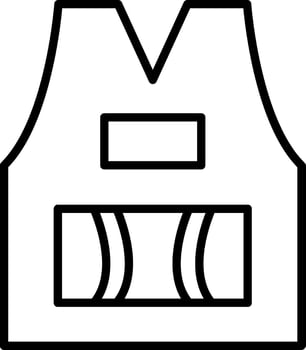 Sleeveless Line Icon vector
