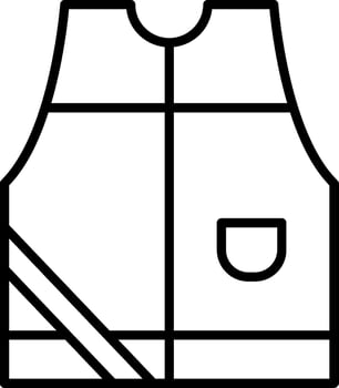 Sleeveless Line Icon vector
