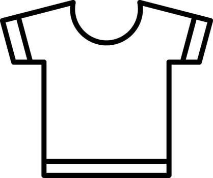 T Shirt Line Icon vector