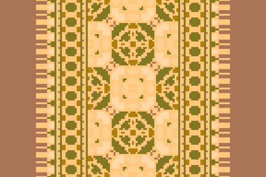 Salwar Pattern Seamless Native American, Motif embroidery, Pixel Ikat embroidery Design for Print kurta pattern mughal motifs tapestry pattern floral repeat vector