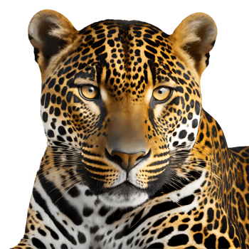 Realistic beautiful jaguar png