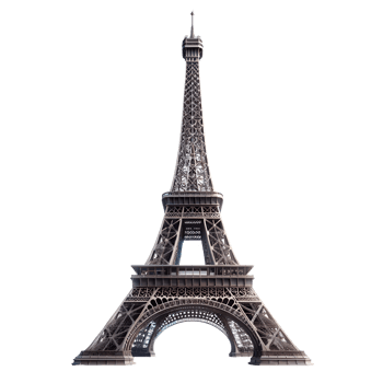 Realistic eiffel tower of paris png