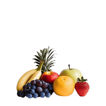 mix fruits on isolated background png