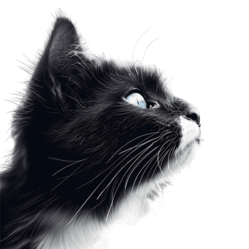 Cat on isolated background png