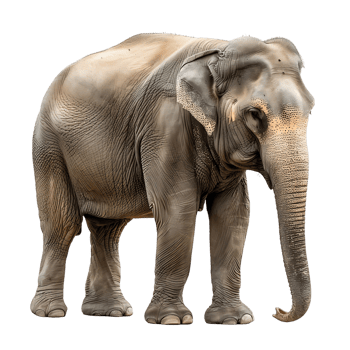 Elephant on isolated background png