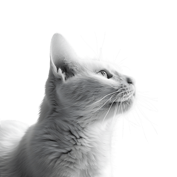 Cat on isolated background png