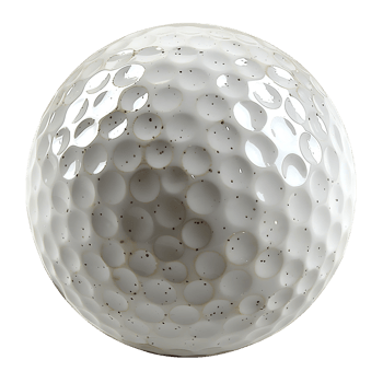 Golf ball on isolated background png