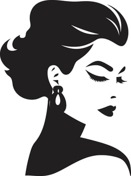 Divine Charm for Womans Face in Fashion Radiant Aura ic Beauty Element in Womans Face vector