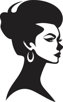 Elegant Essence ic Beauty Element in Womans Face Glowing Glamour Emblematic for Womans Face in Fashion vector